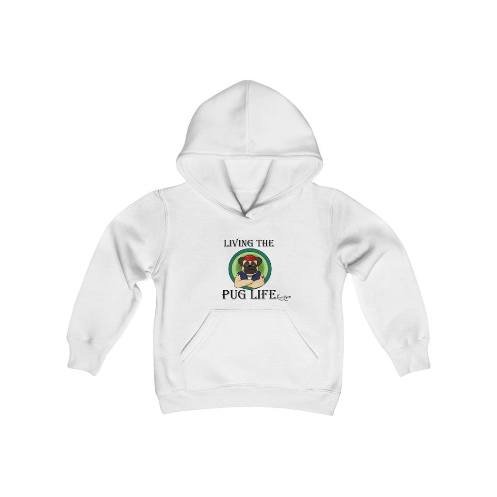Pug Life-Youth Heavy Blend Hooded Sweatshirt