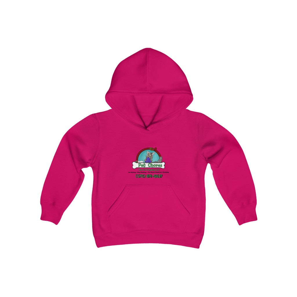 Pet Chores-Youth Heavy Blend Hooded Sweatshirt
