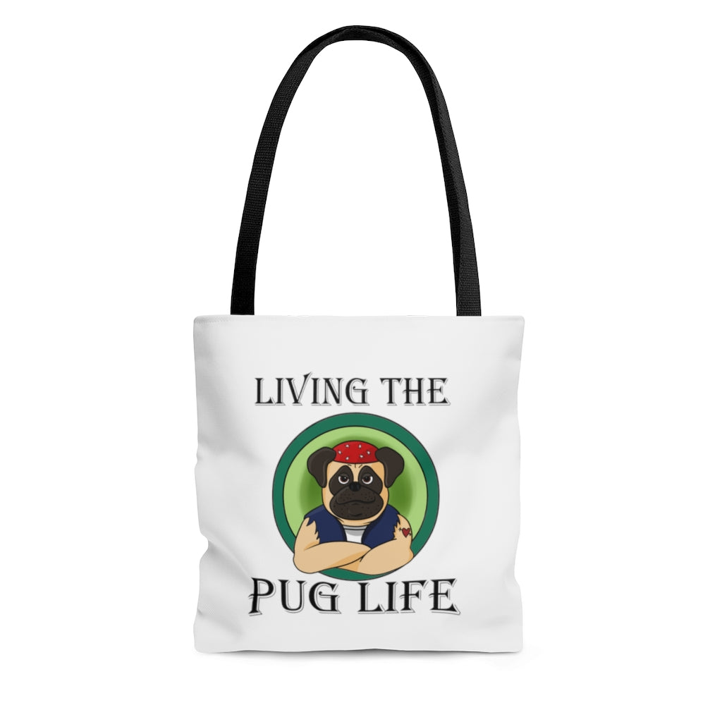 Pug Life-AOP Tote Bag