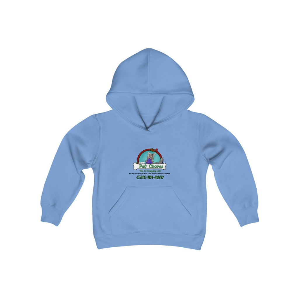 Pet Chores-Youth Heavy Blend Hooded Sweatshirt