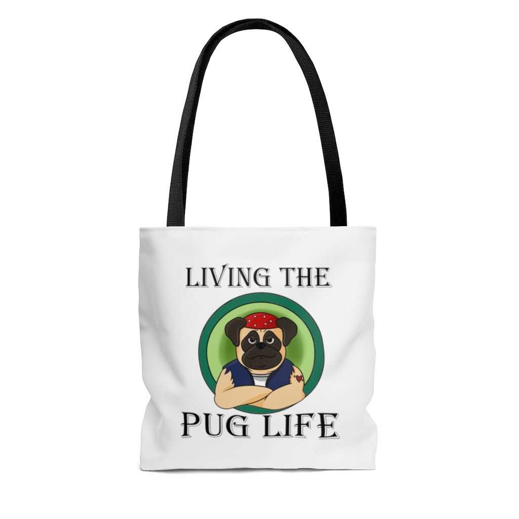 Pug Life-AOP Tote Bag