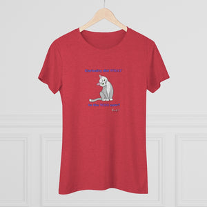 Curiosity Cat-Women's Triblend Tee