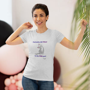 Curiosity Cat-Women's Triblend Tee