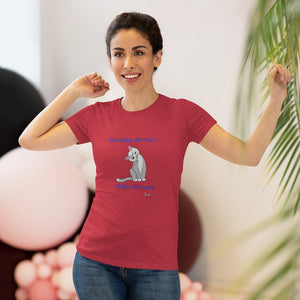 Curiosity Cat-Women's Triblend Tee