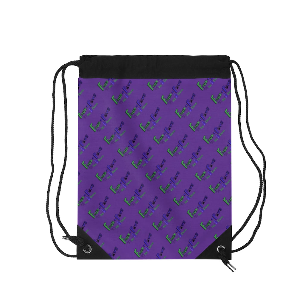 Faux-Paws-Drawstring Travel Bag