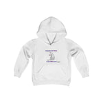 Load image into Gallery viewer, Curiosity Cat-Youth Heavy Blend Hooded Sweatshirt
