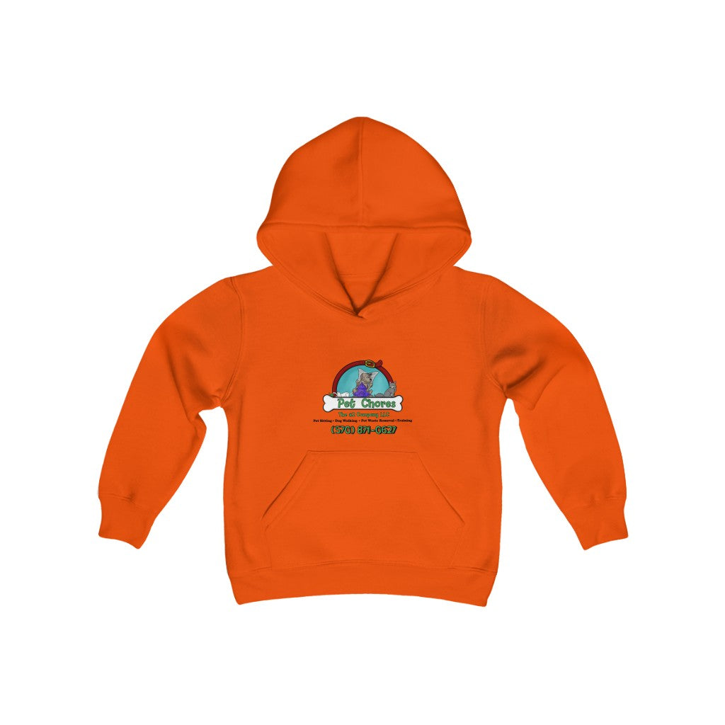 Pet Chores-Youth Heavy Blend Hooded Sweatshirt