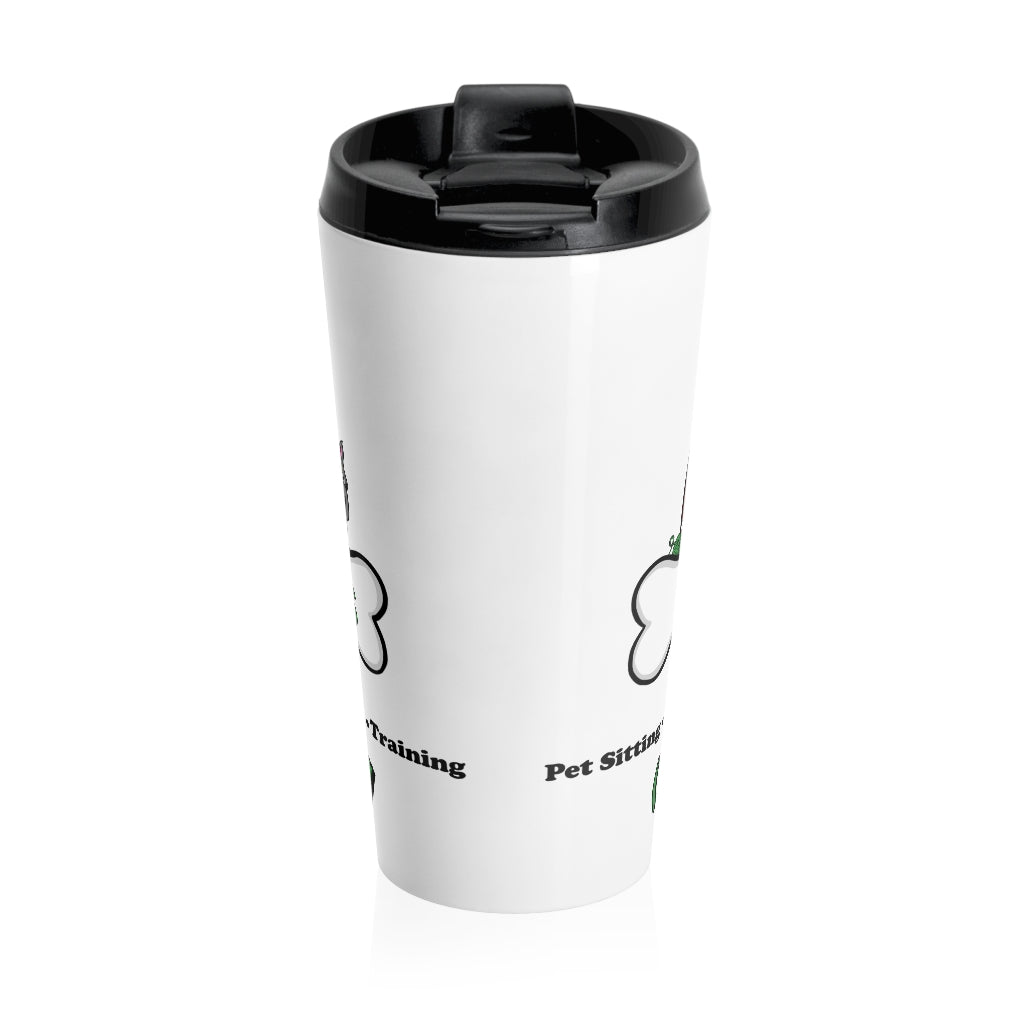 Pet Chores Logo-Stainless Steel Travel Mug