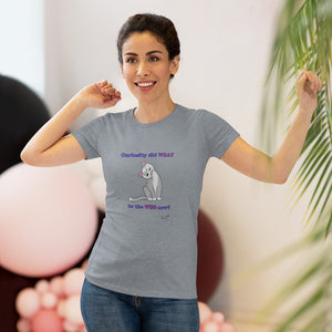 Curiosity Cat-Women's Triblend Tee