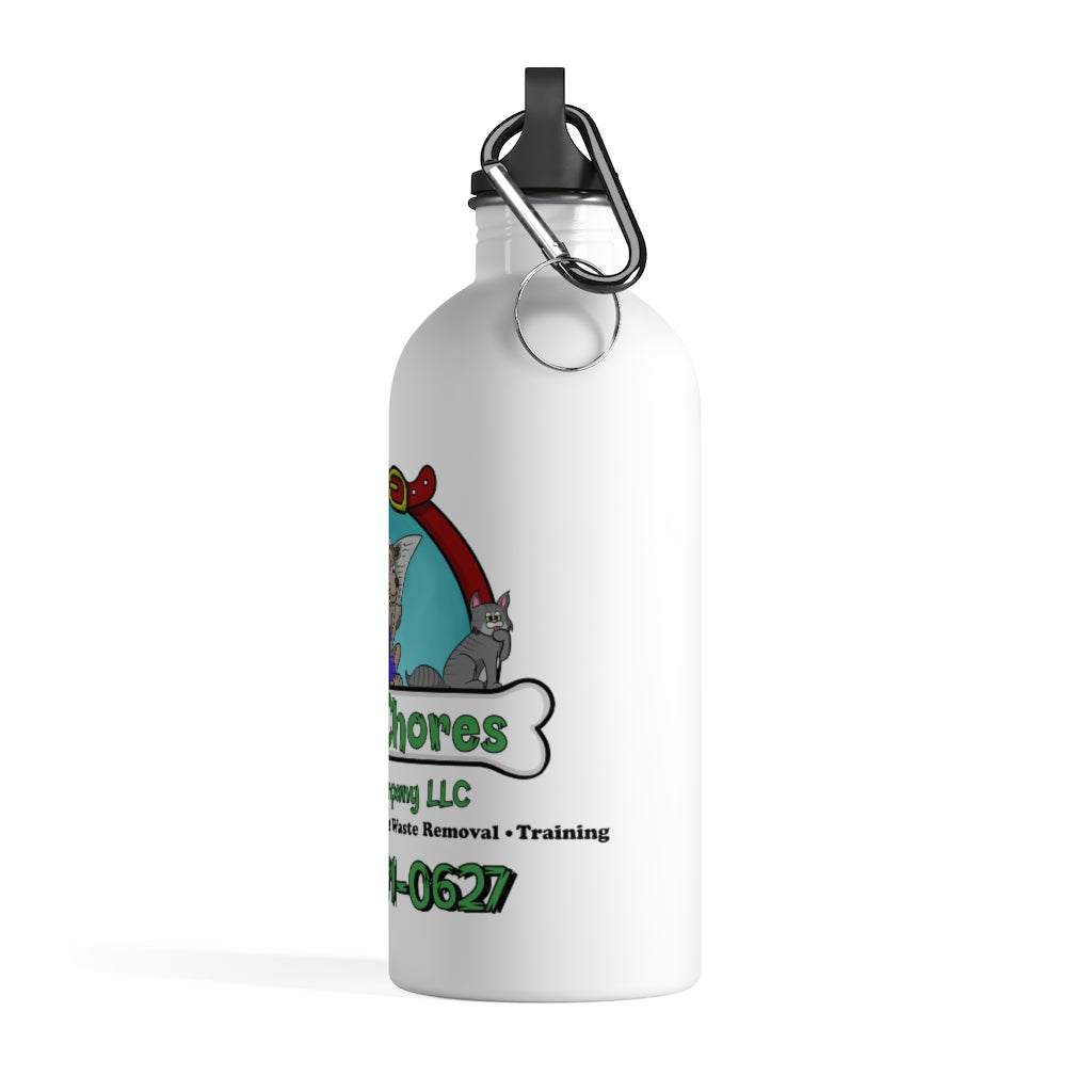 Pet Chores Logo-Stainless Steel Water Bottle
