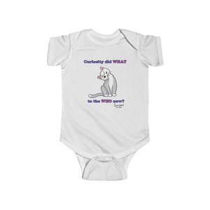 Curiosity Cat-Infant Fine Jersey Bodysuit