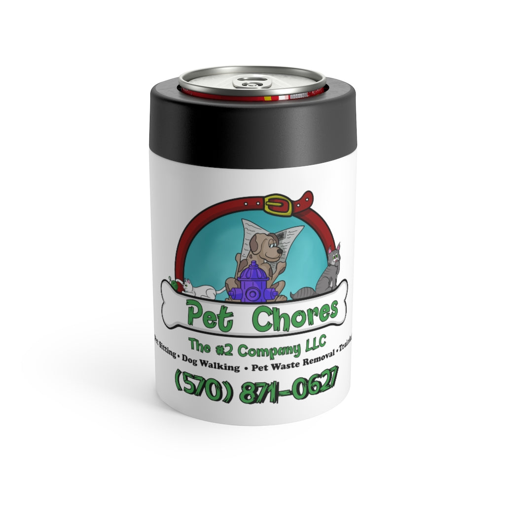 Pet Chores Logo-Stainless Steel Can Holder