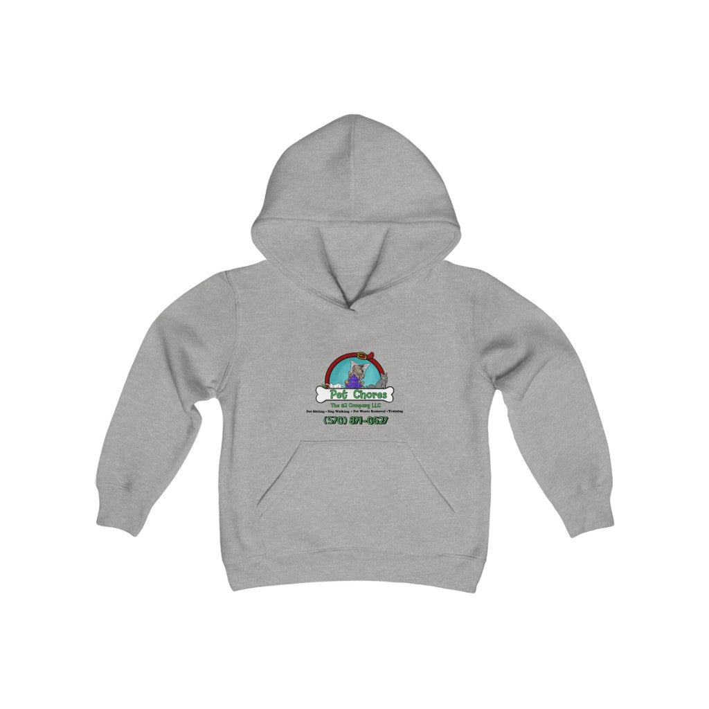 Pet Chores-Youth Heavy Blend Hooded Sweatshirt