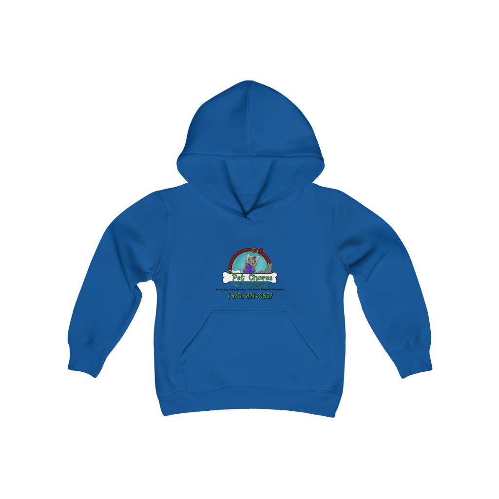 Pet Chores-Youth Heavy Blend Hooded Sweatshirt