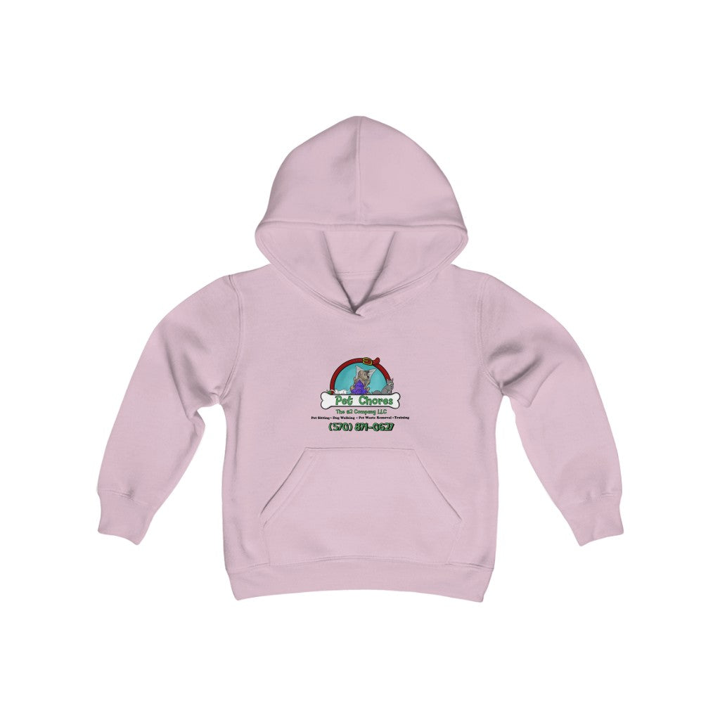 Pet Chores-Youth Heavy Blend Hooded Sweatshirt