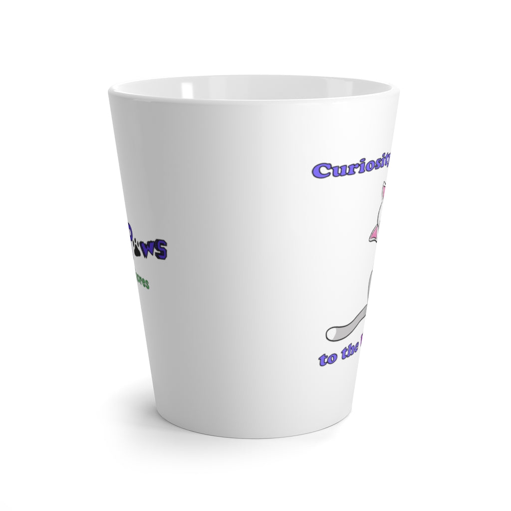 Curiosity Cat-12oz Ceramic Latte mug