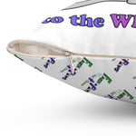 Load image into Gallery viewer, Curiosity Cat-Spun Polyester Square Throw Pillow
