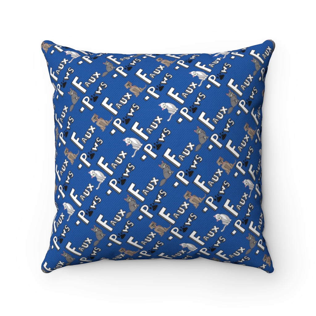 Diversity is love-Spun Polyester Square Pillow-Blue