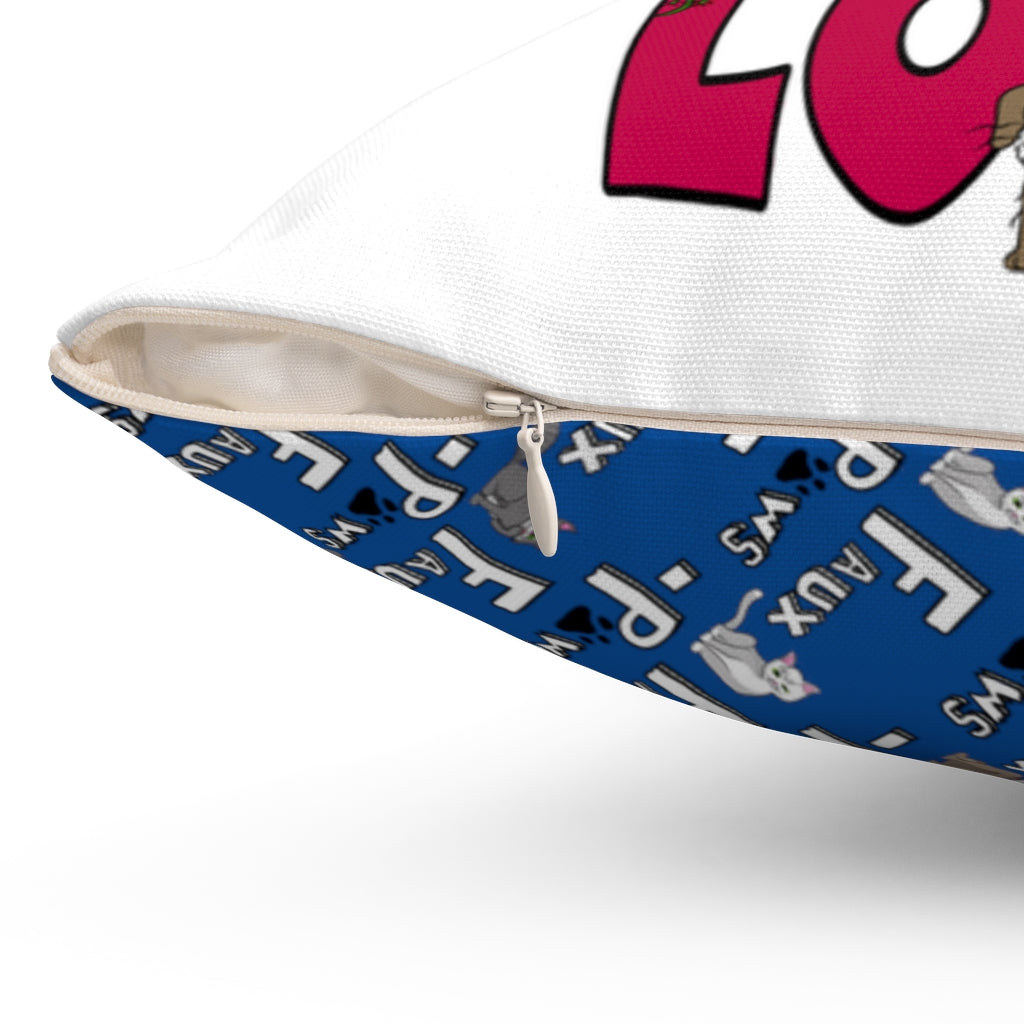 Diversity is love-Spun Polyester Square Pillow-Blue