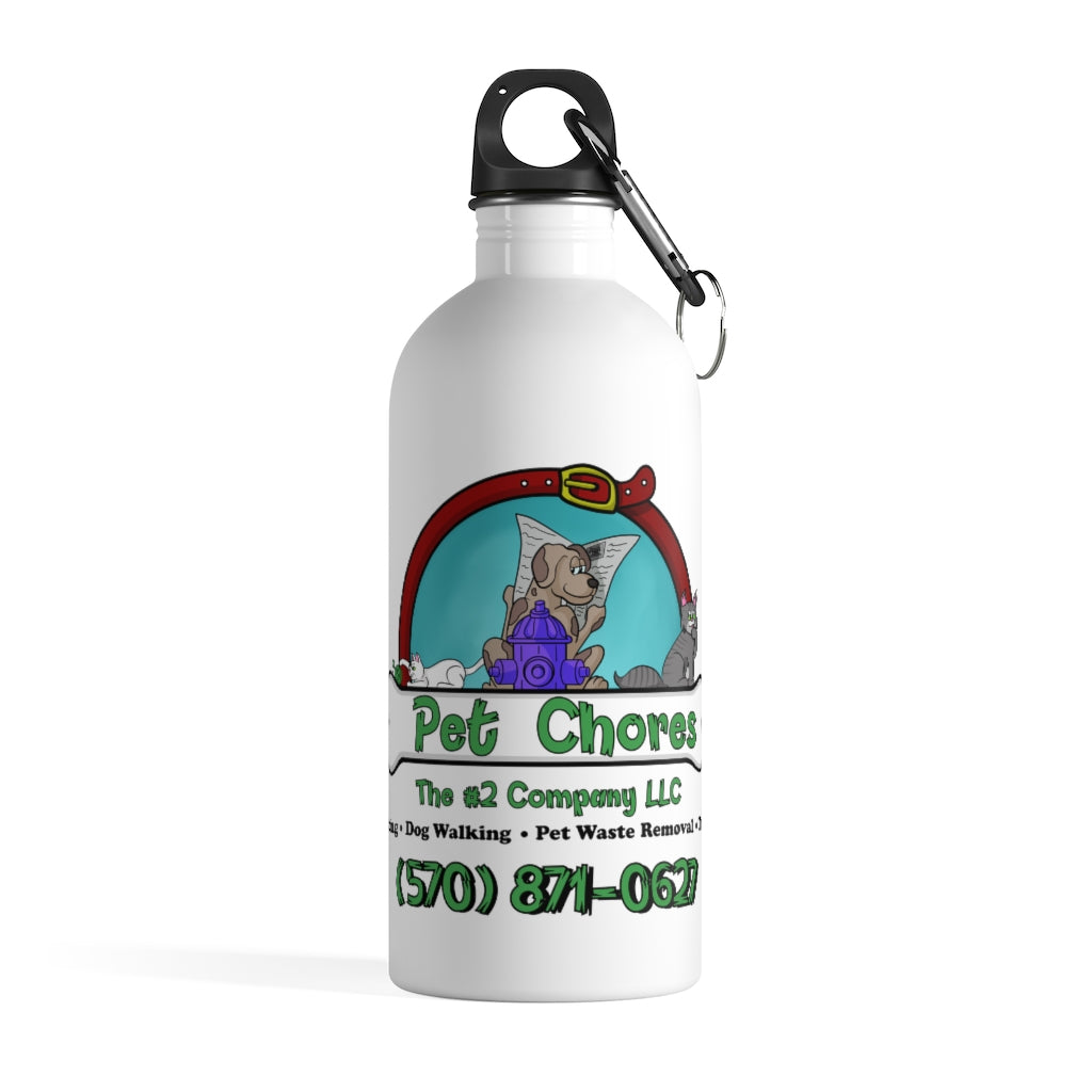 Pet Chores Logo-Stainless Steel Water Bottle