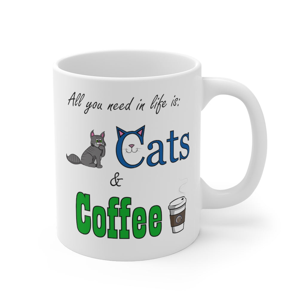 Cats & Coffee-11oz Ceramic Mug