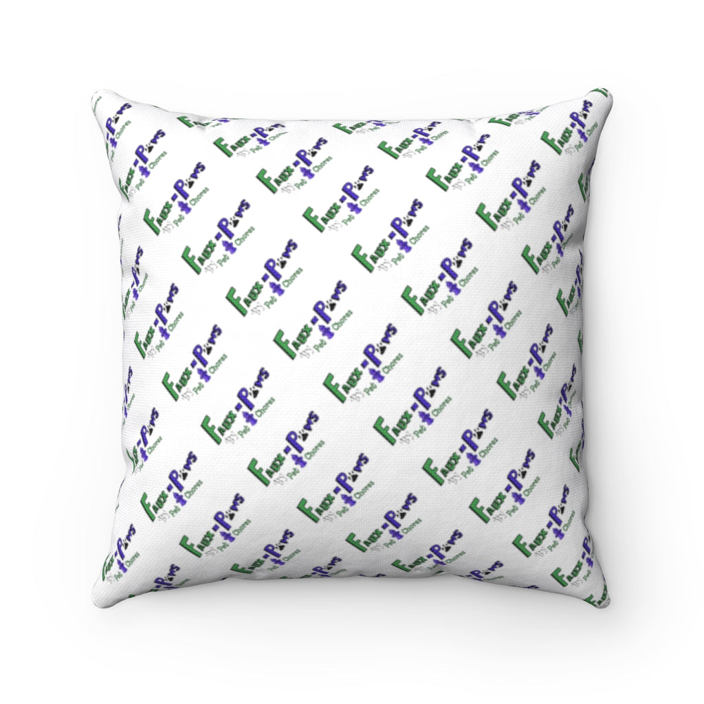 Curiosity Cat-Spun Polyester Square Throw Pillow