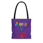 Load image into Gallery viewer, Diversity is love-AOP Tote Bag-Purple

